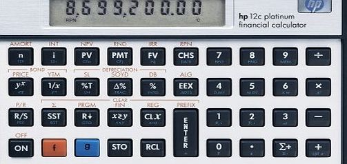 HP Hewlett Packard [HP] Calculator Financial Platinum RPN Algebraic Programmable Ref HP12C PLATINUM